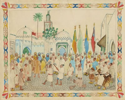 ADEPTES DE LA CONFRÉRIE DES HMADCHA, TANGER