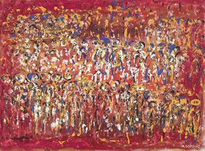 LA FOULE by Amine Demnati - Auction record, sale price, and art valuation. Compare with similar artists and explore comparable artworks.