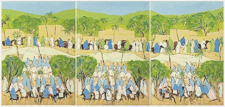 Sample artwork by Ahmed Balili (Born 1957), known for painting - View similar artists and auction records