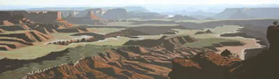 White Rim Trail by Mark Knudsen - Auction record, sale price, and art valuation. Compare with similar artists and explore comparable artworks.