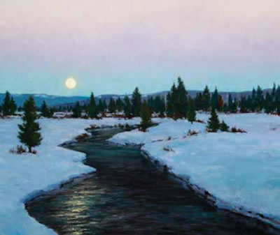 Obsidian Creek Moonrise