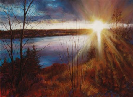 Embracing the Sun—Sunset on the Mighty Missouri