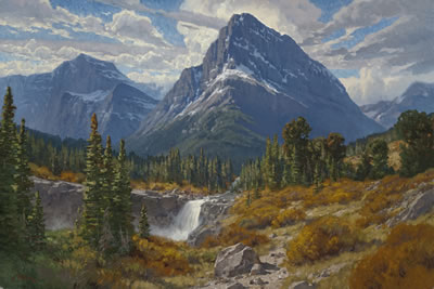 "Where Nature Sings" Swiftcurrent Mountain—Glacier Park
