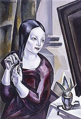Woman before the mirror