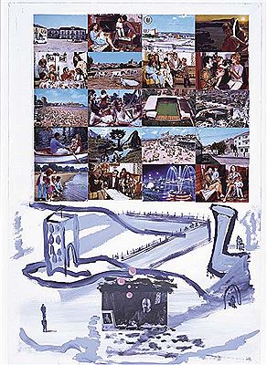 Sample artwork by Juan Ugalde (Born 1958), known for combining contradictory languages and dissimilar realities in his artwork, exploring the language proposed by abstract expressionism, and creating performances and videos. - View similar artists and auction records