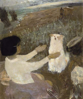 Niña con perro by Pancho Cossio - Auction record, sale price, and art valuation. Compare with similar artists and explore comparable artworks.