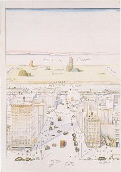 Sample artwork by Saul Steinberg (1914 - 1999), known for droll surreal, caricature, graphics - View similar artists and auction records