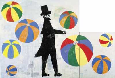 Conversazione by Donald Baechler - Auction record, sale price, and art valuation. Compare with similar artists and explore comparable artworks.