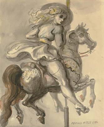 Woman on Carousel