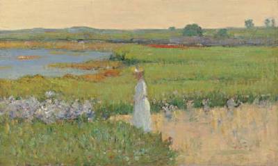 Sample artwork by Theodore Wendel (1859 - 1932), known for landscape paintings,  town-coastal views - View similar artists and auction records