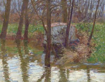 The River Epte with Monet's Atelier-Boat