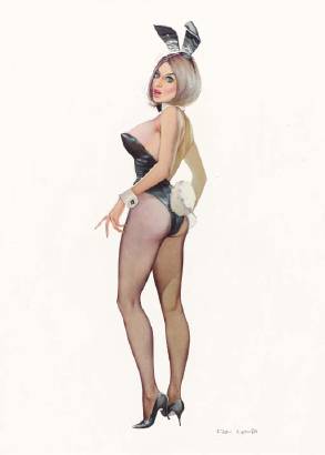 Sample artwork by Don Lewis (1933 - 2010), known for illustrations-pin up girl - View similar artists and auction records