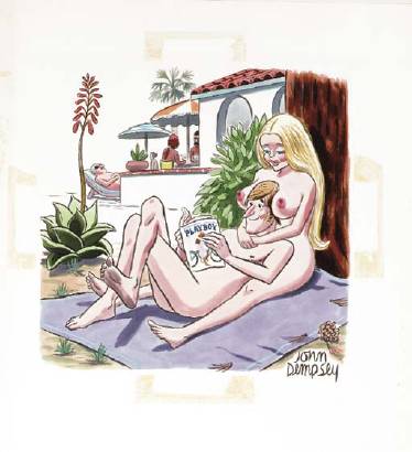 Untitled (Man reading Playboy)