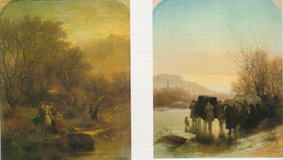 Morning and Evening: A pair of paintings