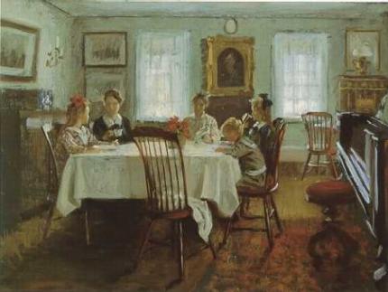 Gilchrist Family at Breakfast
