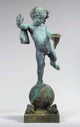 Flying Cupid by Janet (Netta Deweee Frazee) Scudder - Auction record, sale price, and art valuation. Compare with similar artists and explore comparable artworks.