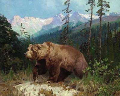 Artwork by Carl Clemens Moritz Rungius