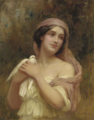 Love's Messenger by Fred James Knowles - Auction record, sale price, and art valuation. Compare with similar artists and explore comparable artworks.