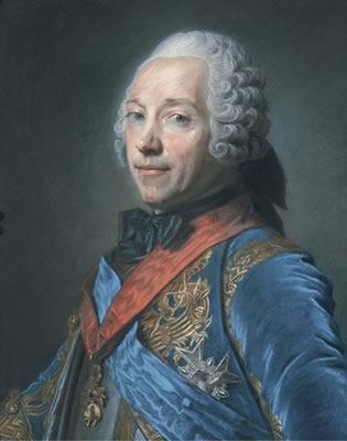 Portrait of Charles-Louis-Auguste Fouquet (1684-1761), Maréchal de France and Duc de Belle-Isle, half-length by Maurice Quentin de La Tour - Auction record, sale price, and art valuation. Compare with similar artists and explore comparable artworks.