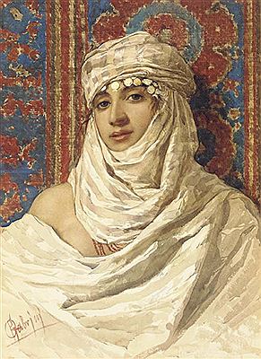 An exotic beauty; also a companion watercolor (2)