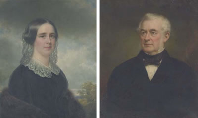 A Pair of Portraits: Mr and Mrs David Thompson