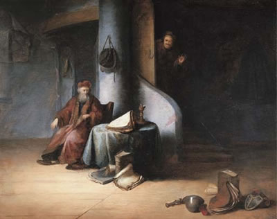 A scholar in his study