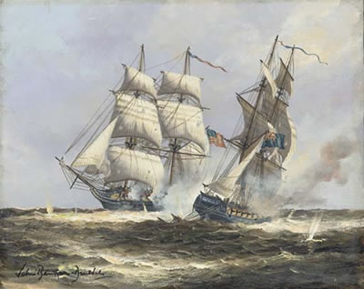 Reindeer and Wasp, 1914; Clyde and Vestale, 20th August, 1799; The United States and the Macedonia, Oct 25th, 1812; Boxer and Enterprise, 5th September 1813 (4) by John Bentham Dinsdale - Auction record, sale price, and art valuation. Compare with similar artists and explore comparable artworks.