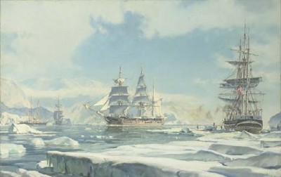 The Charles W. Morgan in company with the bark Janet by John Stobart - Auction record, sale price, and art valuation. Compare with similar artists and explore comparable artworks.