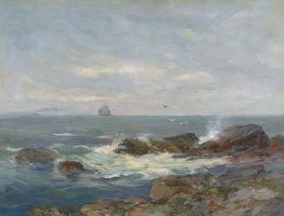 Ships Off the Massachusetts Coast