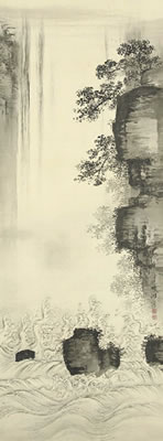 Waterfall by Nakabayashi Chikuto - Auction record, sale price, and art valuation. Compare with similar artists and explore comparable artworks.