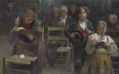 Sample artwork by Gaetano Esposito (1858 - 1911), known for figure, abstract, ship paintings - View similar artists and auction records