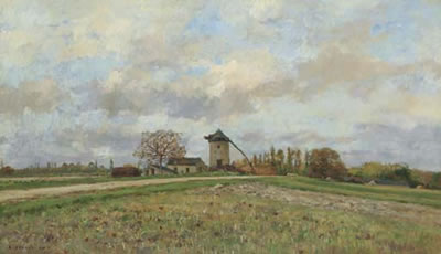 Paysage au moulin
