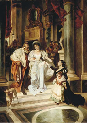An elegant patron and other figures in a church interior by Joseph Haier - Auction record, sale price, and art valuation. Compare with similar artists and explore comparable artworks.