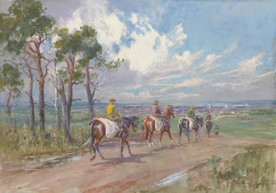 Morning Exercise by John Gregory King - Auction record, sale price, and art valuation. Compare with similar artists and explore comparable artworks.