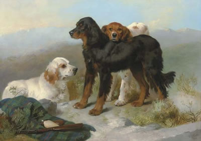 Sample artwork by George William Horlor (1823 - 1895), known for landscape with cattle and sheep, figure painting - View similar artists and auction records