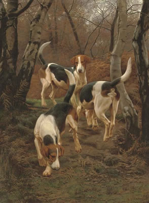 Hounds in Bracken by Edward Algernon Stuart Douglas - Auction record, sale price, and art valuation. Compare with similar artists and explore comparable artworks.