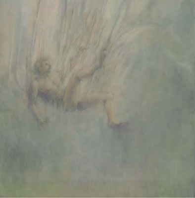 Sample artwork by Robert Middaugh (Born 1935), known for mod sci-fi, abstraction, figure - View similar artists and auction records