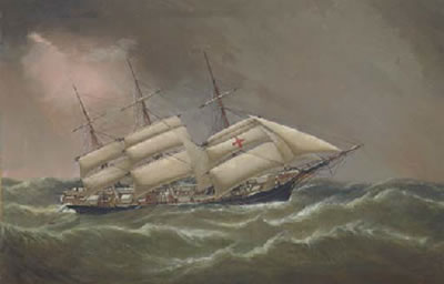 The clipper ship Dreadnought