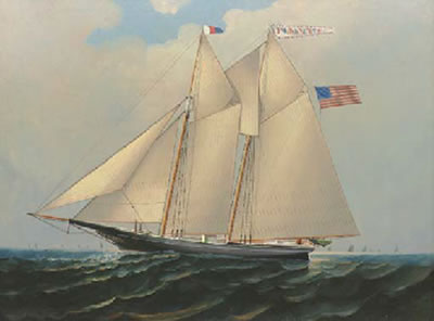 The fishing schooner J.W. Roberts