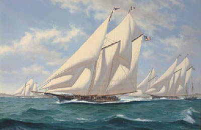 Sample artwork by Shane Michael Couch (Born 1963), known for marine scene painting, sailing ships - View similar artists and auction records