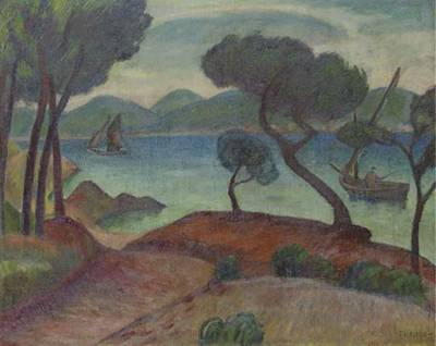 In the Cove by Samuel Halpert - Auction record, sale price, and art valuation. Compare with similar artists and explore comparable artworks.