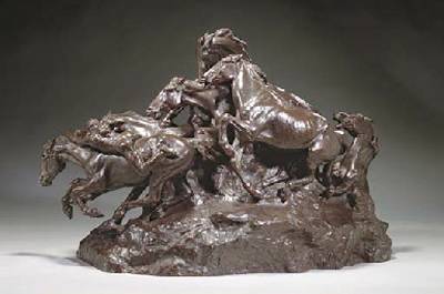 Sample artwork by Gutzon Borglum (1867 - 1941), known for historical figure portrait sculpture, monumental public art - View similar artists and auction records
