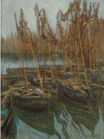 Docked Fishing Boats