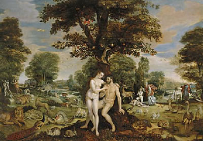 The Garden of Eden, with the Fall of Man, the Creation of Eve, and the Expulsion from the Garden