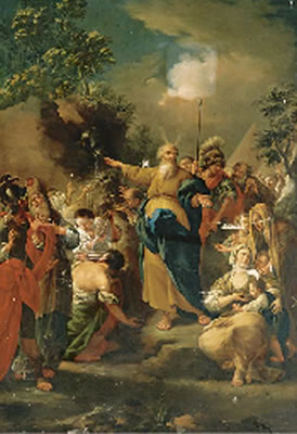 Moses drawing water from the rock by Giuseppe Passeri - Auction record, sale price, and art valuation. Compare with similar artists and explore comparable artworks.