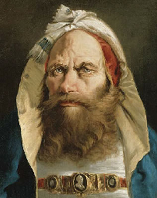 Head of a bearded man in Oriental dress by Lorenzo Tiepolo - Auction record, sale price, and art valuation. Compare with similar artists and explore comparable artworks.