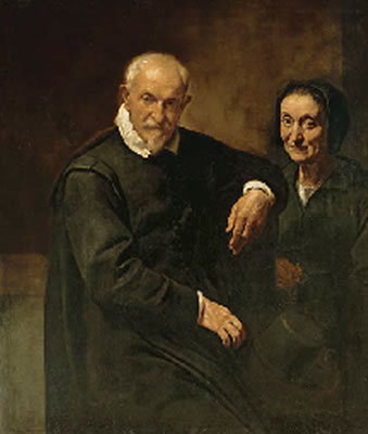 Portrait of a seated gentleman and a lady holding a rosary by Simone Cantarini - Auction record, sale price, and art valuation. Compare with similar artists and explore comparable artworks.
