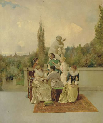 On the Verranda by Enrique Atalaya - Auction record, sale price, and art valuation. Compare with similar artists and explore comparable artworks.
