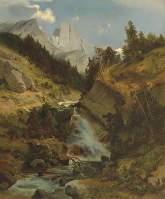 Mountain Lanscape with River by August Schaeffer - Auction record, sale price, and art valuation. Compare with similar artists and explore comparable artworks.