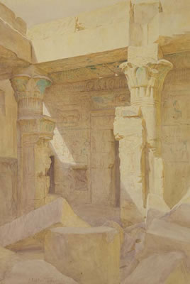 Temple of Des El Medinet at Thebes by Walter Tyndale - Auction record, sale price, and art valuation. Compare with similar artists and explore comparable artworks.